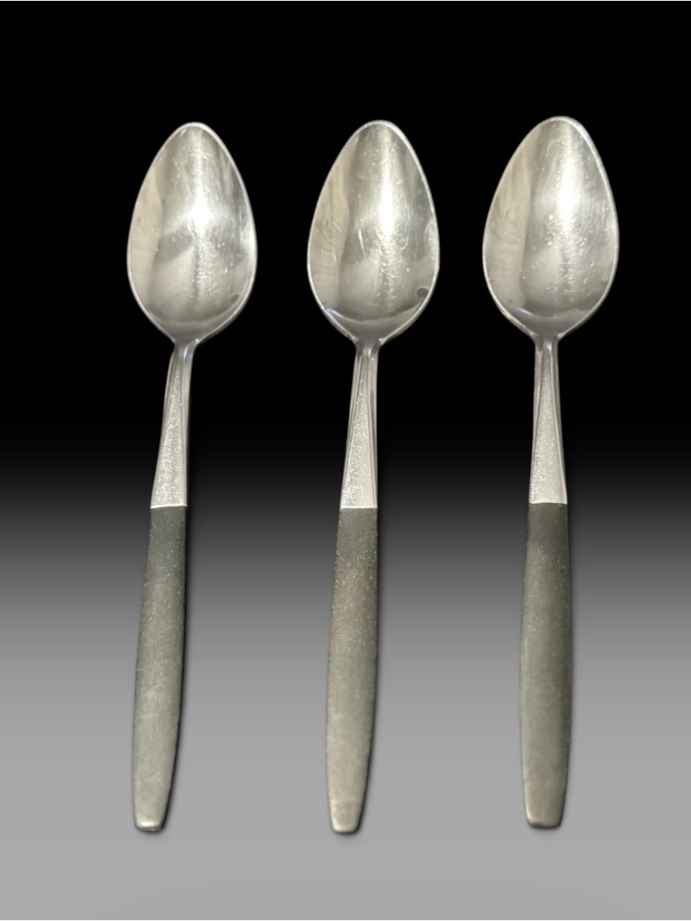 The Kingston Stainless Japan 3 Piece Tea Spoon Set with a sleek Mid-Century Mode